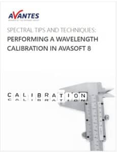 Performing a Wavelength Calibration in AvaSoft 8 - Avantes
