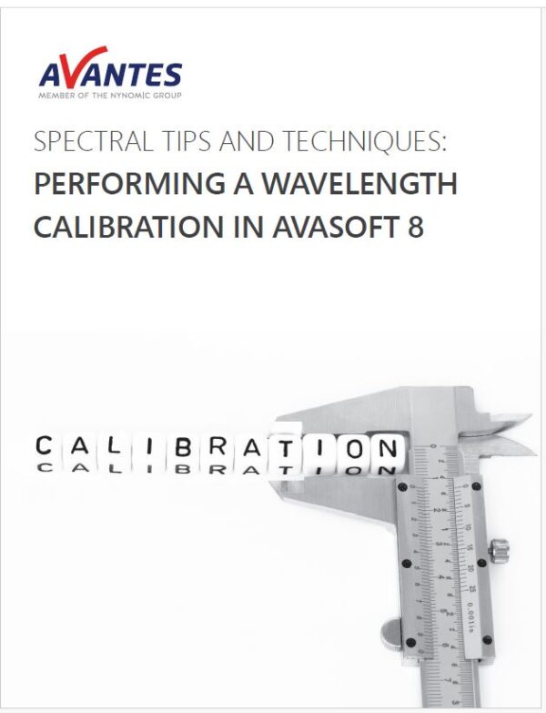 Performing a Wavelength Calibration in AvaSoft 8 Avantes